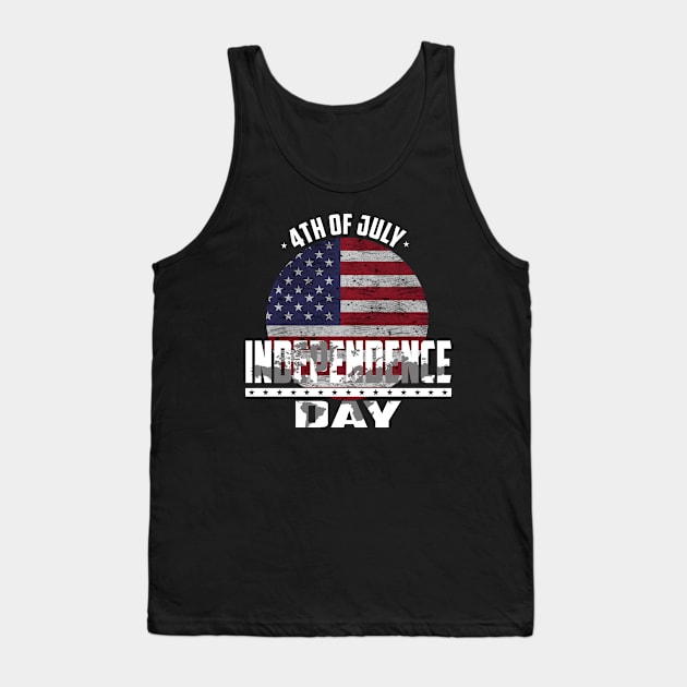 Independence Day USA flag - 4th July USA Tank Top by RRDESIGN